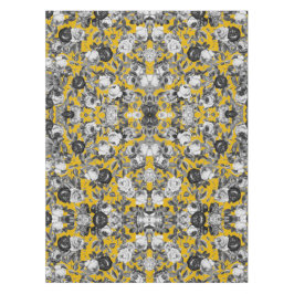 Toalha De Mesa Elegante Rosas Pretos Brancos Pretos Amarelo de Mo