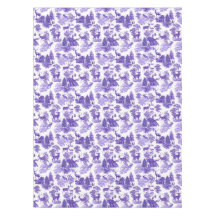 Elegante Vintage Periwinkle Blue French Toile Deer