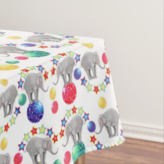 Toalha De Mesa Elephant Stars Circus Pattern