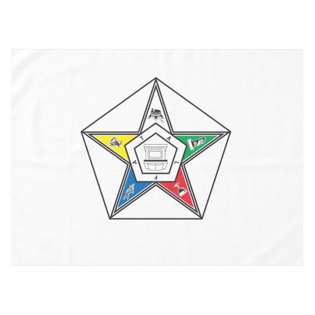 Toalha De Mesa Emblema da Ordem da Estrela do Oriente (Frente (Horizontal))