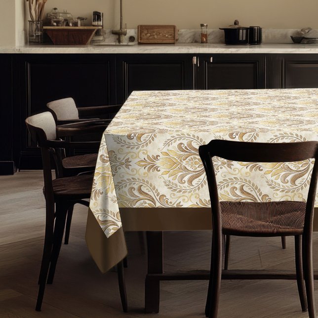 Toalha De Mesa Encantador e vitoriano Damask Cozy Espaço sofistic (Charming Victorian Damask Cozy Sophisticated Space Tablecloth)