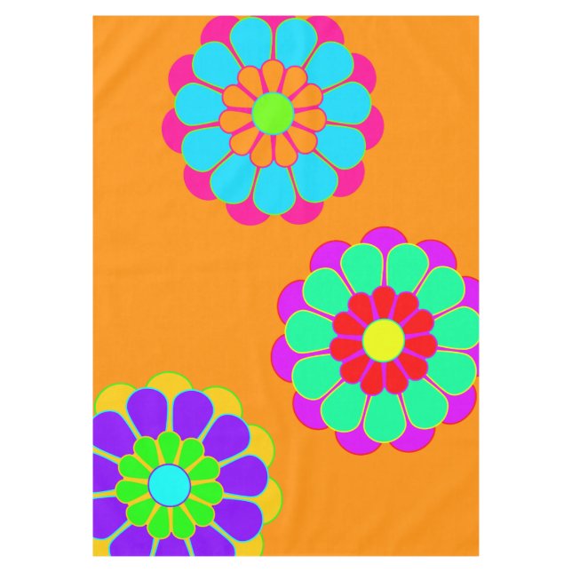 Toalha De Mesa Energia Funny Flower Bloom I II III (Frente)