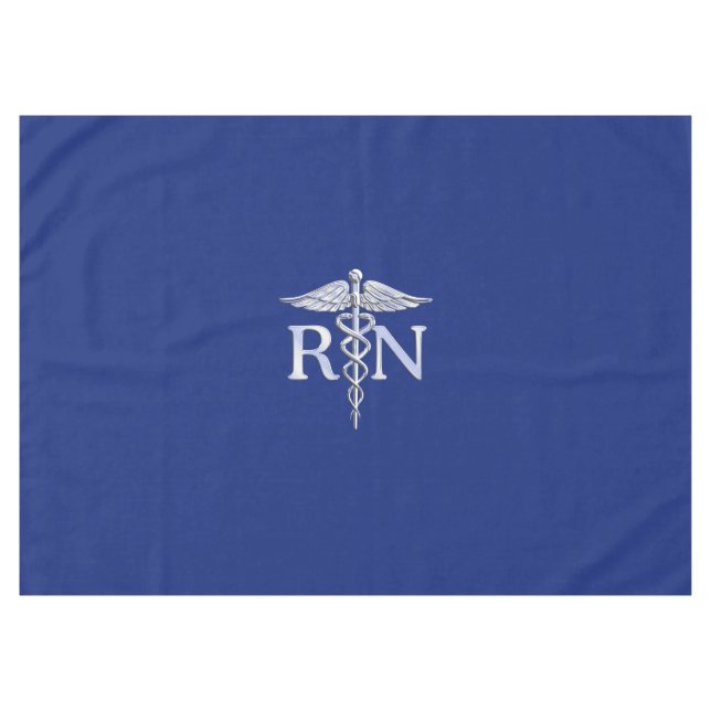 Toalha De Mesa Enfermeiro Registrado RN Caduceus Design (Frente (Horizontal))