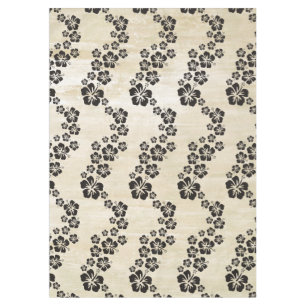 Toalha De Mesa Engraçado Hibisco Tropical floresce preto + seu tr