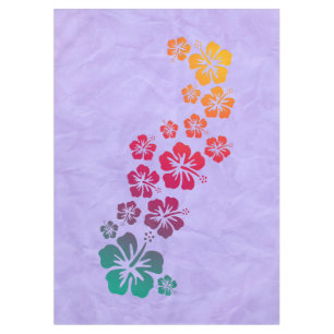 Toalha De Mesa Engraçado Hibiscus Tropical floresce + seu fundo