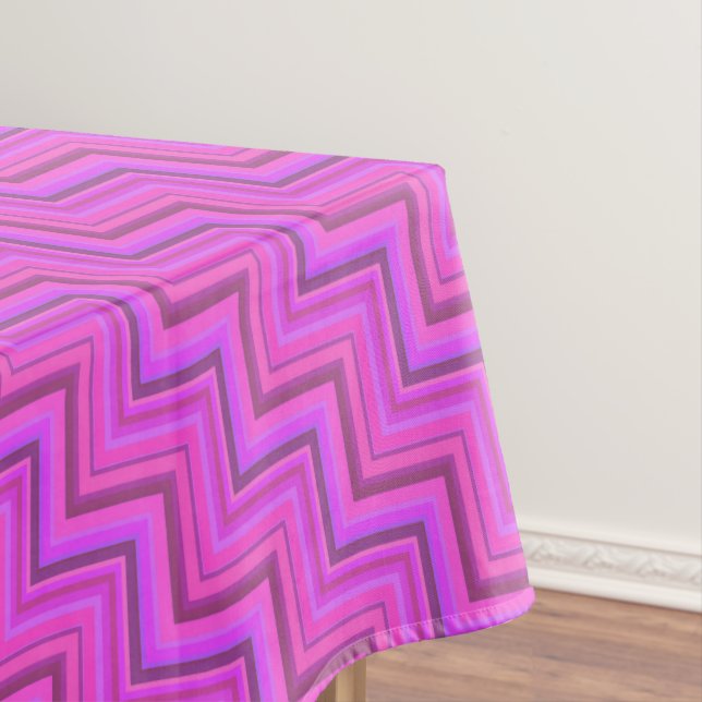 Toalha De Mesa Escada de faixas rosa (Posição Original)