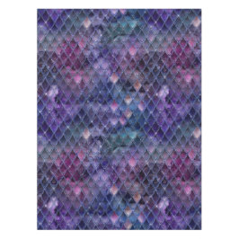 Toalha De Mesa Escamas de Dragão com Brilho e Ombre Roxo