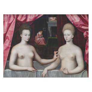 Toalha De Mesa Escola de Fontainebleau - Gabrielle d'Estrees