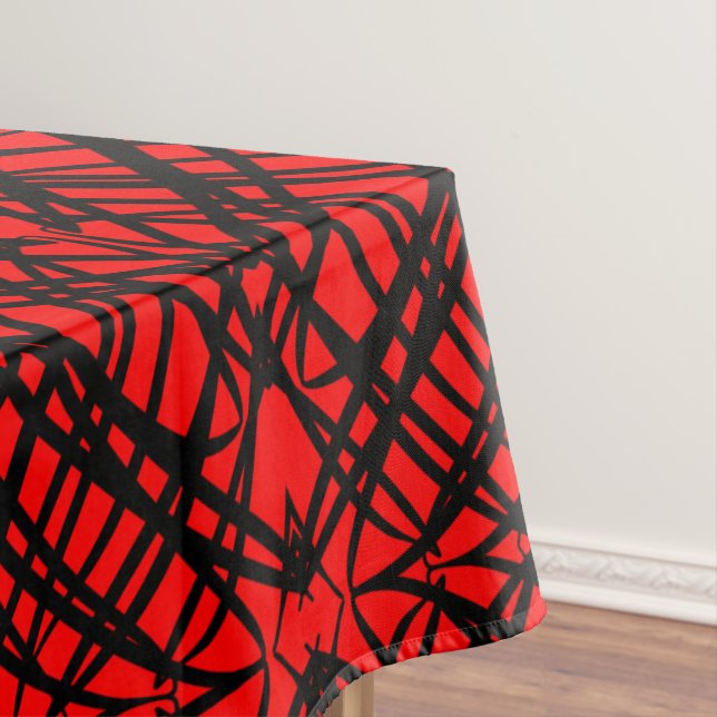 Toalha De Mesa Escrivora Simples | Inclinação Espelho | Vermelho  (Posição Original)