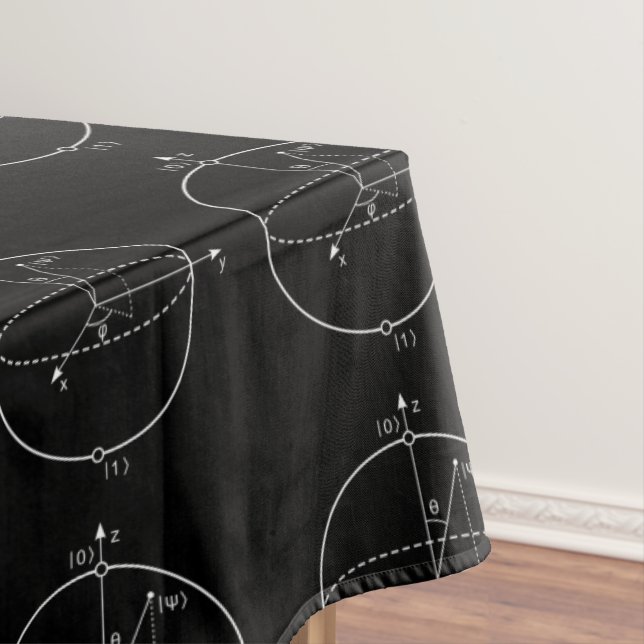 Toalha De Mesa Esfera de Bloqueio | Física Quântica (Qubit) / Mat (Posição Original)