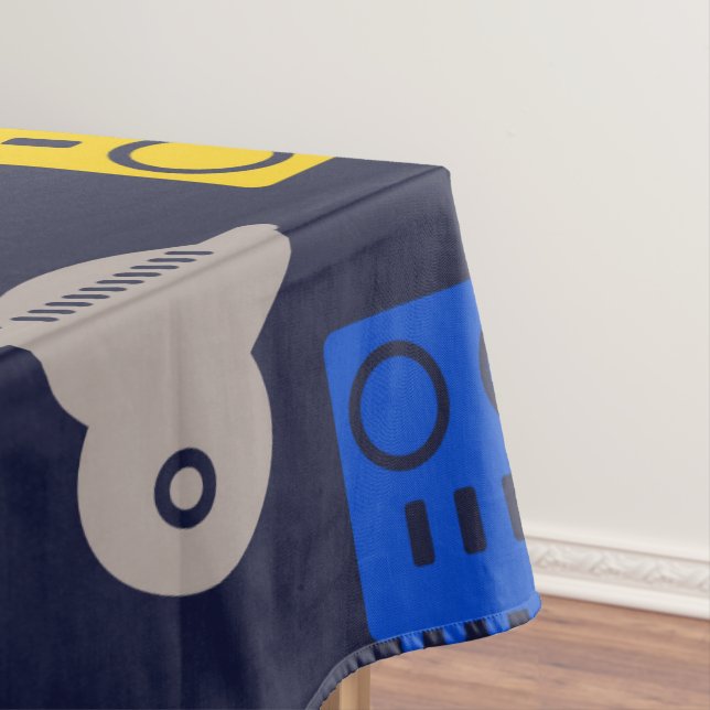 Toalha De Mesa Espaçamento entre Alienígenas de porta e padrão ro (Posição Original)