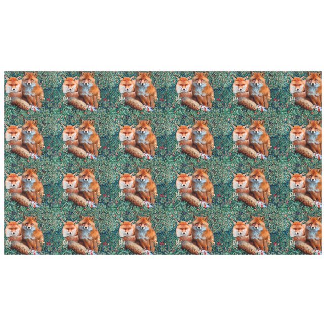 TOALHA DE MESA ESPÉCIES VERMELHAS ENTRE GREENERAÇÃO, FOLIAGEM E F (Frente (Horizontal))