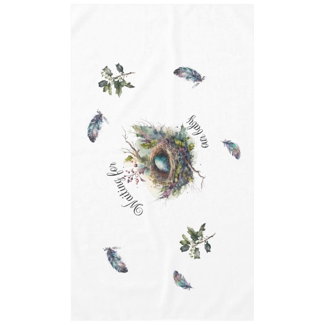 Toalha De Mesa Esperando por nossa pequena Tablecloth (Frente)