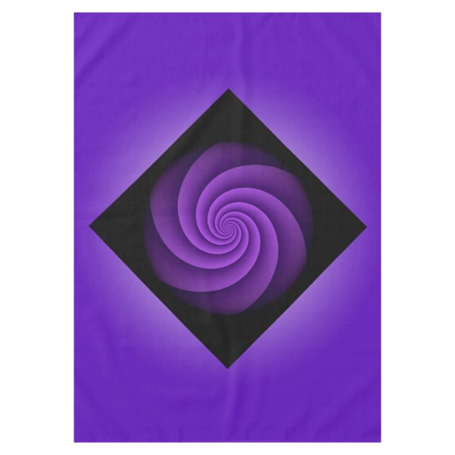 Toalha De Mesa Espirais do poder - violeta + suas ideias (Frente)