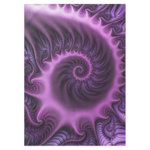 Toalha De Mesa Espiral De Arte Fractal, Rosa Legal, Viva Abstrato