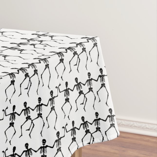 Toalha De Mesa Esqueletos dançando Halloween Thunder_Cove (Posição Original)
