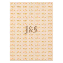 Estilo de Arte Deco Padrão Floral Monograma