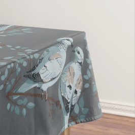 Toalha De Mesa Estilo de Estêncil Cortado para Duas Tartarugas