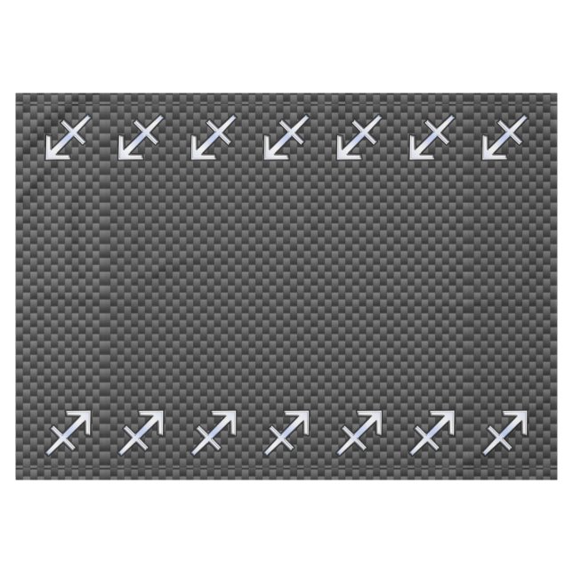 Toalha De Mesa Estilo de Fibra Carbono Sinal Zodiac (Frente (Horizontal))
