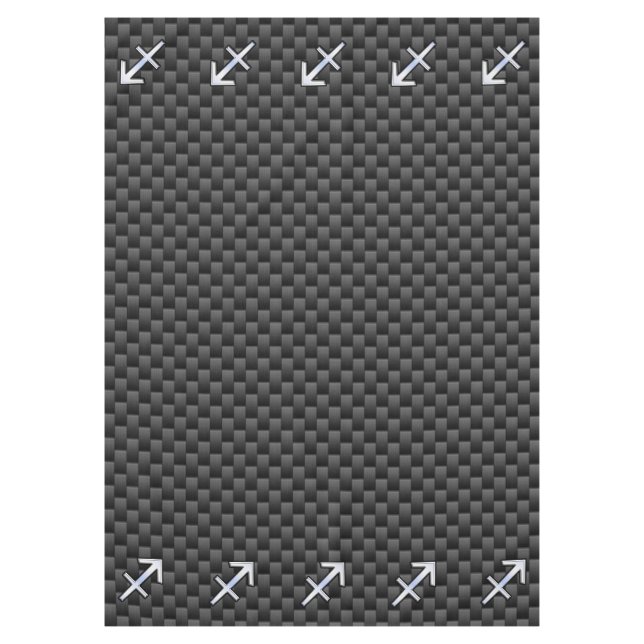 Toalha De Mesa Estilo de Fibra Carbono Sinal Zodiac (Frente)