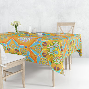 Toalha De Mesa Estilo de tangerina mórbida arabesca octo-brilhant