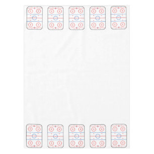 Toalha De Mesa Estilo do Jogo de Hockey com Diagrama de Gelo