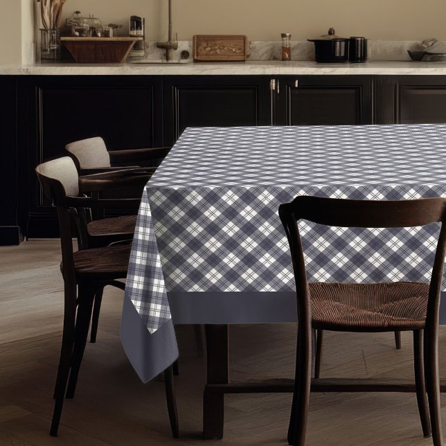 Toalha De Mesa Estilo do País Azul Verificar Tablecloth para Russ (Country Style Blue Check Tablecloth for Rustic Ambiance)