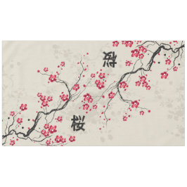 Toalha De Mesa Estilo Oriental Sakura Cherry Blossom Art