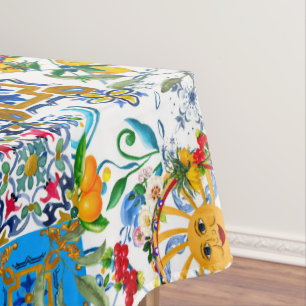 Toalha De Mesa Estilo siciliano,arte de verão,limões