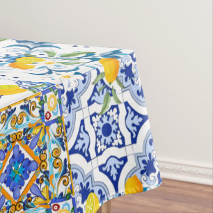 Toalha De Mesa Estilo siciliano,majolica,limões