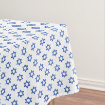 Estrela azul de Davi em Branco