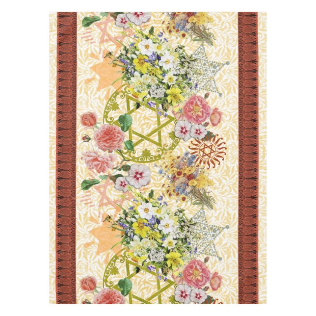 Toalha De Mesa Estrela da Fronteira da Flor David (Frente)