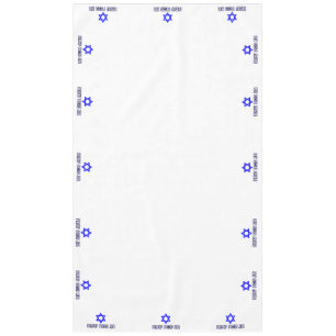 Toalha De Mesa Estrela Feliz de Passagem Hebraica de David (XL)