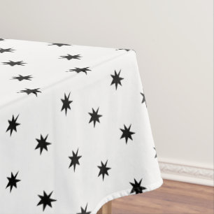 Toalha De Mesa Estrela Simples de Natal Monocromática