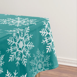 Toalha De Mesa Estrelas de Neve - Decoração de Natal - Mesa