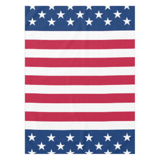 Toalha De Mesa Estrelas e faixas de bandeira americanas
