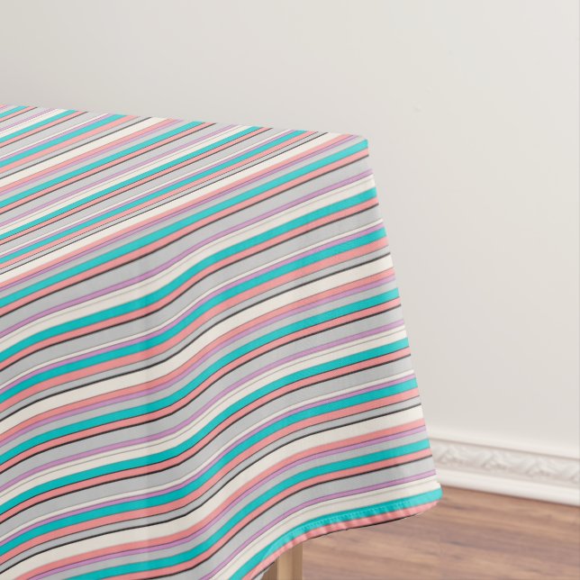 Toalha De Mesa Estrias aquáticas de cinza (Posição Original)