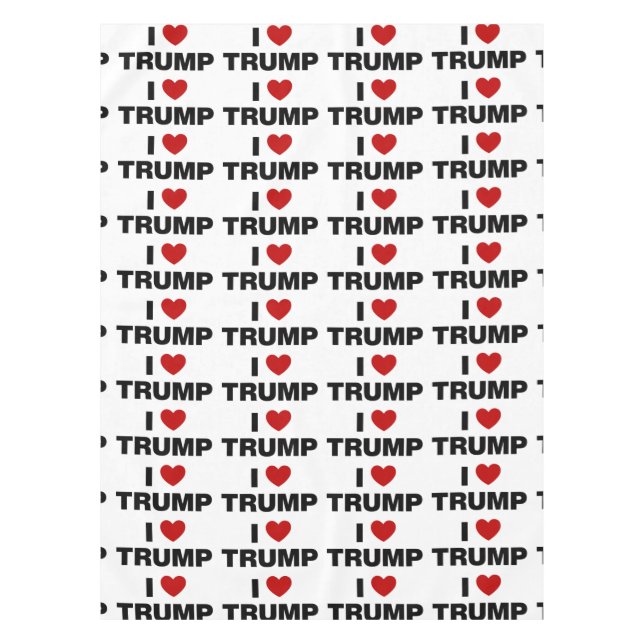 Toalha De Mesa Eu Amo Trump (Frente)
