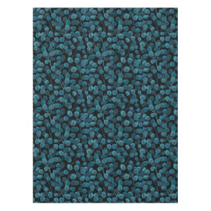 Toalha De Mesa Eucalipto em azul
