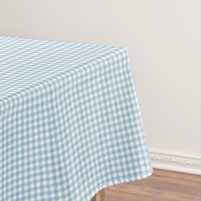 Toalha De Mesa F & L Darker Blue Gingham (Posição Original)