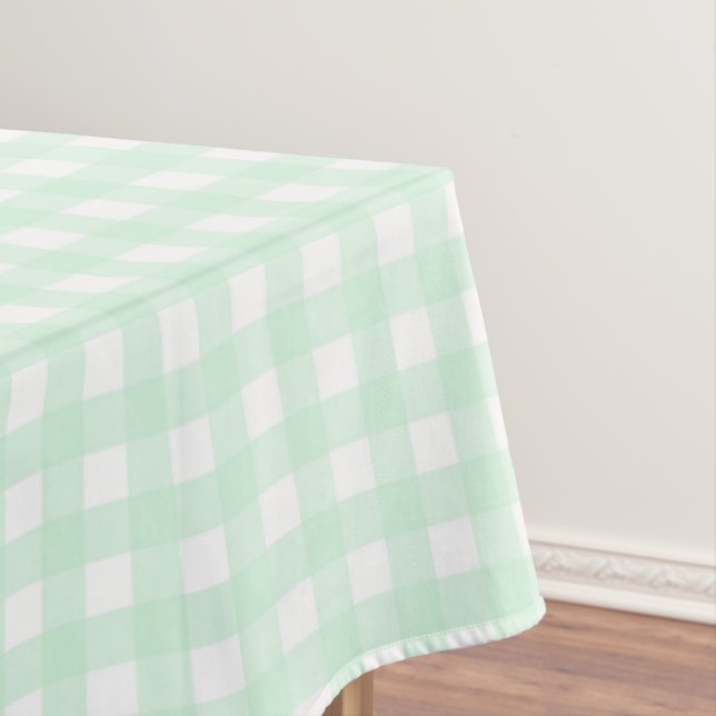 Toalha De Mesa F & L Green Gingham (Posição Original)