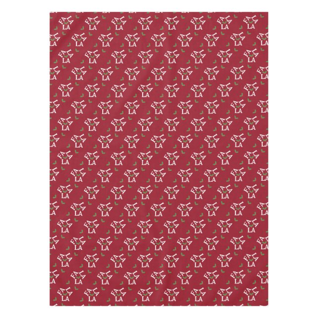 Toalha De Mesa Fa La Festiva Holly Christmas (Frente)