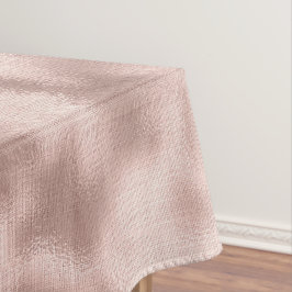 Toalha De Mesa Faísca de brilho Dourado com Rosa de pincel rosa