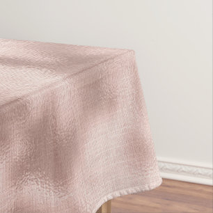 Toalha De Mesa Faísca de brilho Dourado com Rosa de pincel rosa