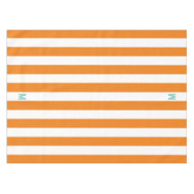 Faixa de Cabana Laranja e Monograma Personalizado 