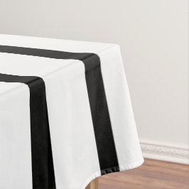 Toalha De Mesa Faixa Negra Branca E Negra Negra