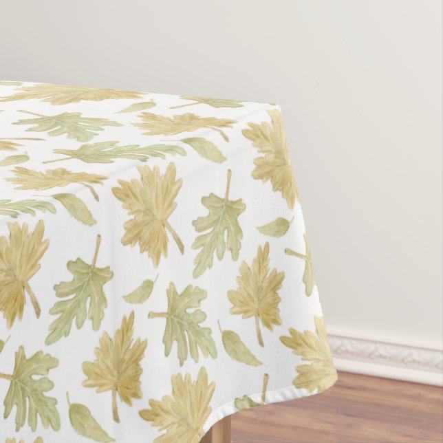 Toalha De Mesa Fall Watercolor Leaves Thanksgiving Tablecloth  (Posição Original)
