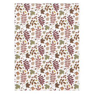 Toalha De Mesa Fallen deixa cores de queda de padrão em branco