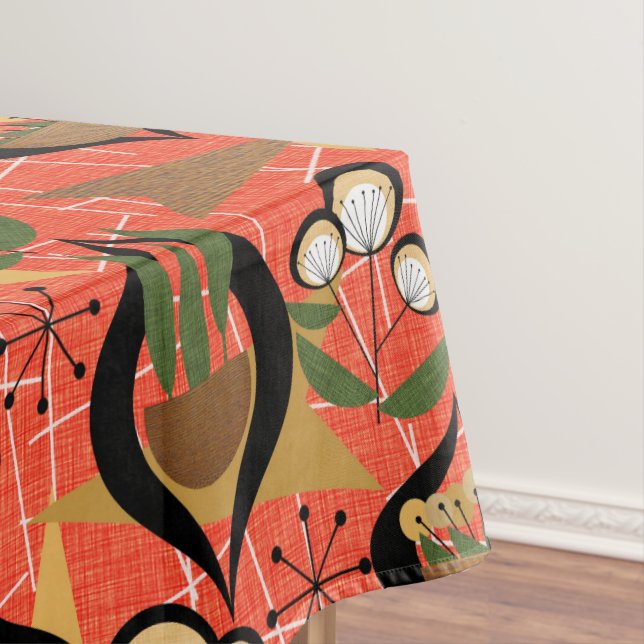 Toalha De Mesa Famílias | Laranja, Preto, Dourado | MÉDIO (Posição Original)