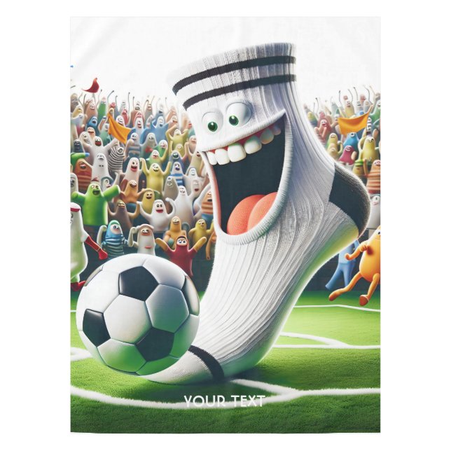 Toalha De Mesa Fantasy - Bola de Futebol Bonita (Frente)